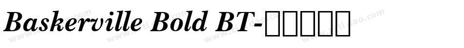 Baskerville Bold BT字体转换